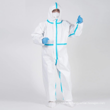 Non Woven Fabric Breathable PPE Disposable Isolation Gown Clothing